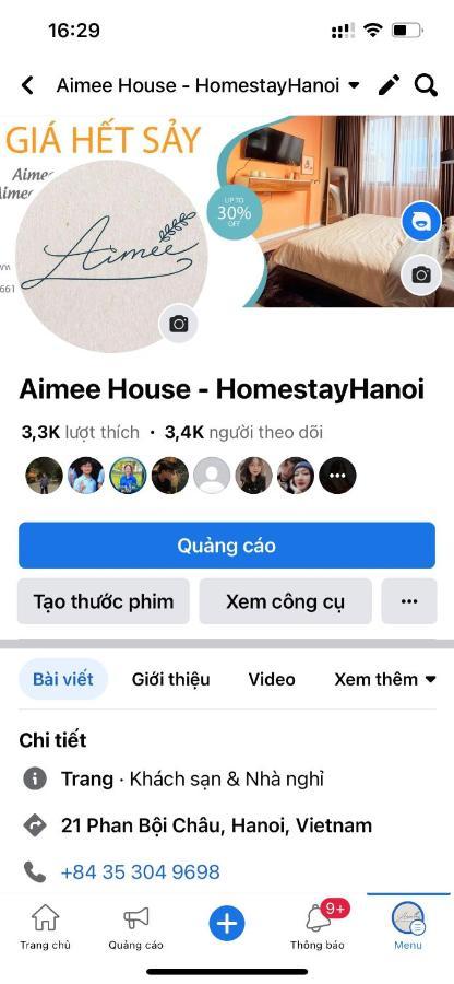 Aimee House - Phan Boi Chau ฮานอย ภายนอก รูปภาพ
